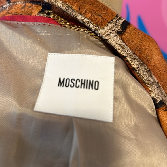 Moschino Rust Gray Brick Blazer Jacket The Nanny - Picture 7 of 12